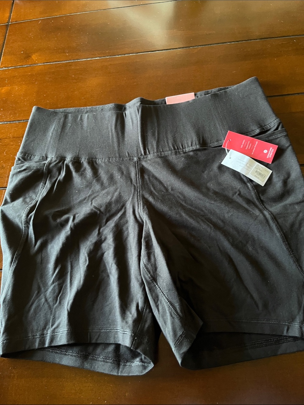 Lane Bryant Black High-Rise Bike Shorts